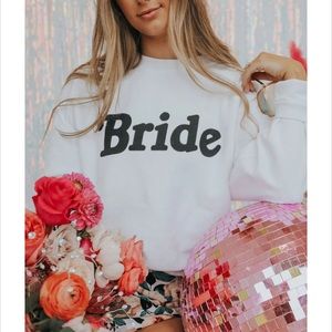 Size medium ribbed “bride” sweatshirt! So comfortable and worn only once!